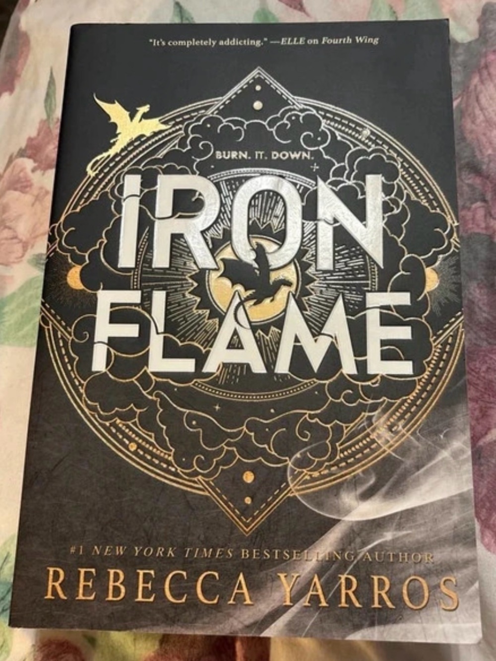 Iron Flame Sprayed Edge Black & Gold Paperback